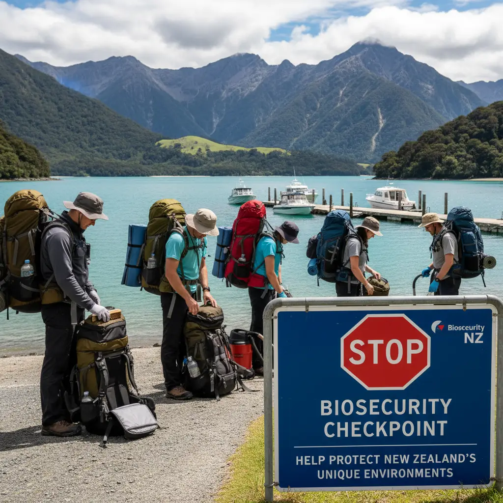 Biosecurity check for Kapiti Island ferry