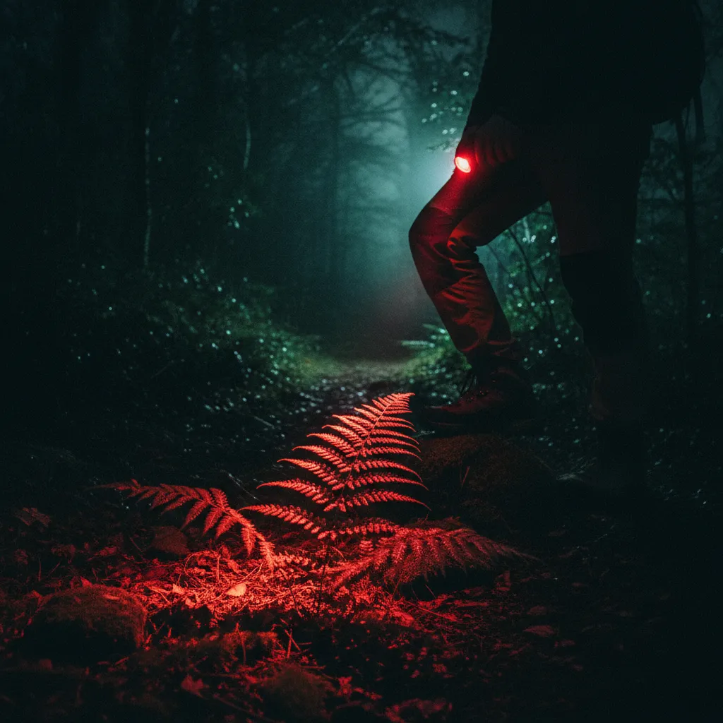 Using red light for kiwi spotting night walks