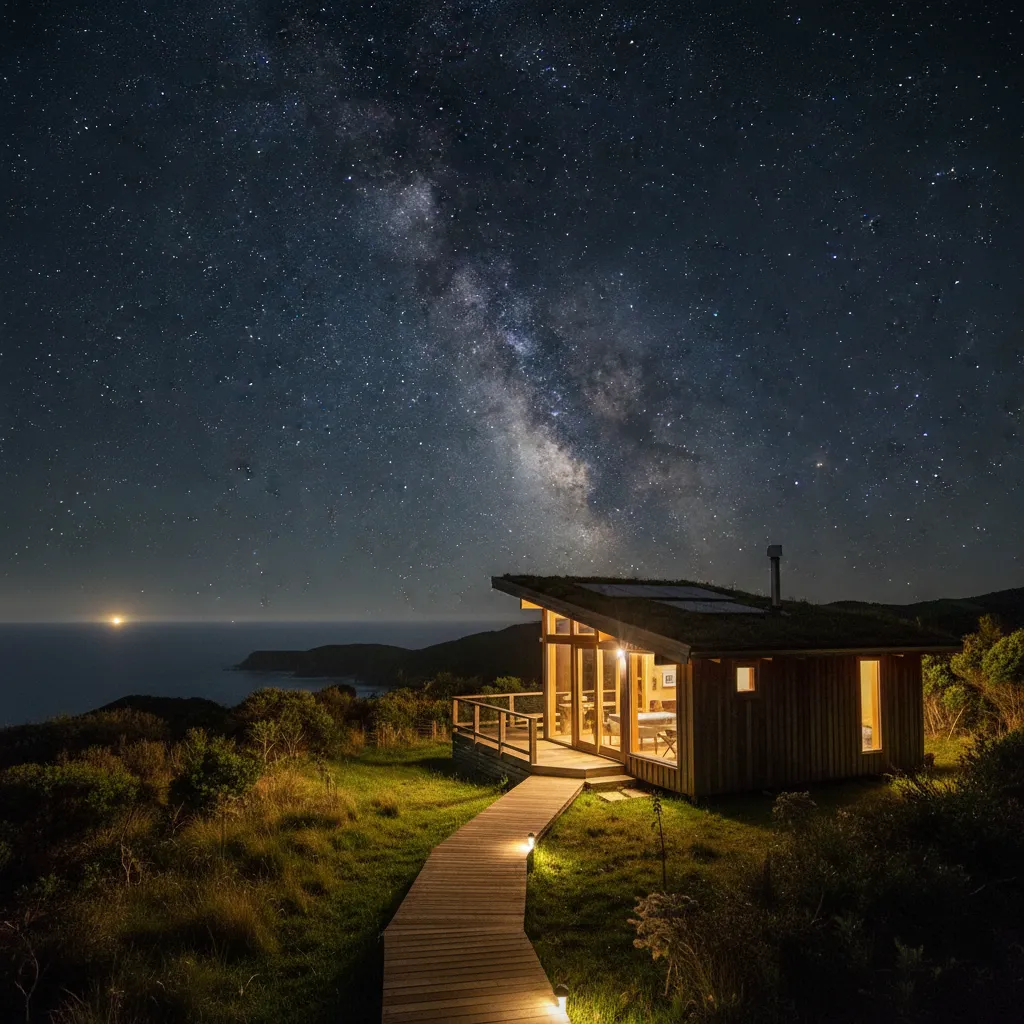 Eco-friendly accommodation under the stars on Great Barrier Island