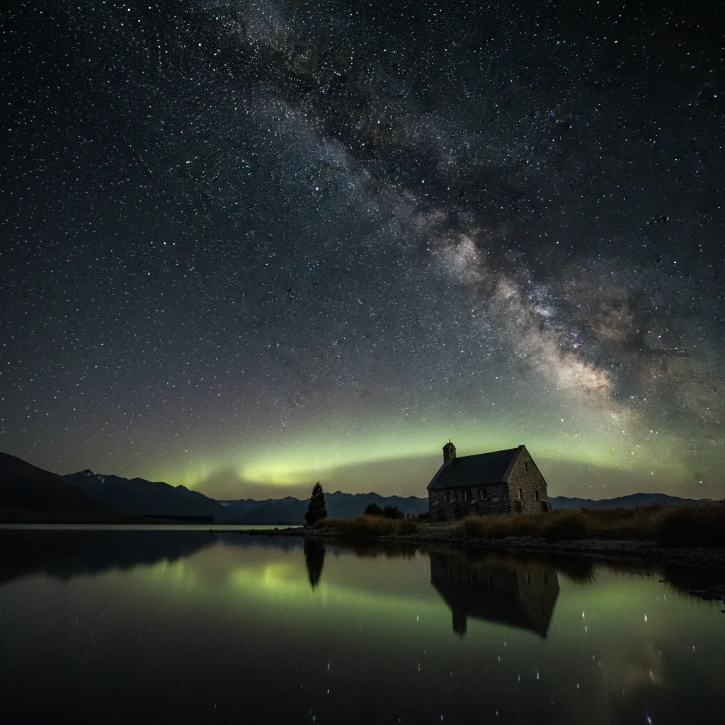 Aurora Australis viewing NZ at Lake Tekapo