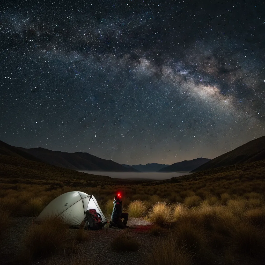 Eco-friendly stargazing with red light