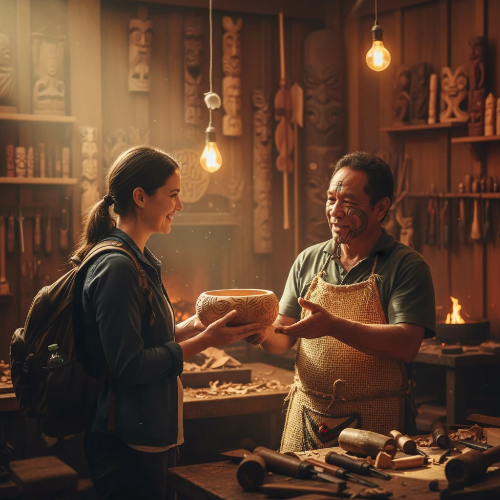 Supporting local Maori artisans in New Zealand