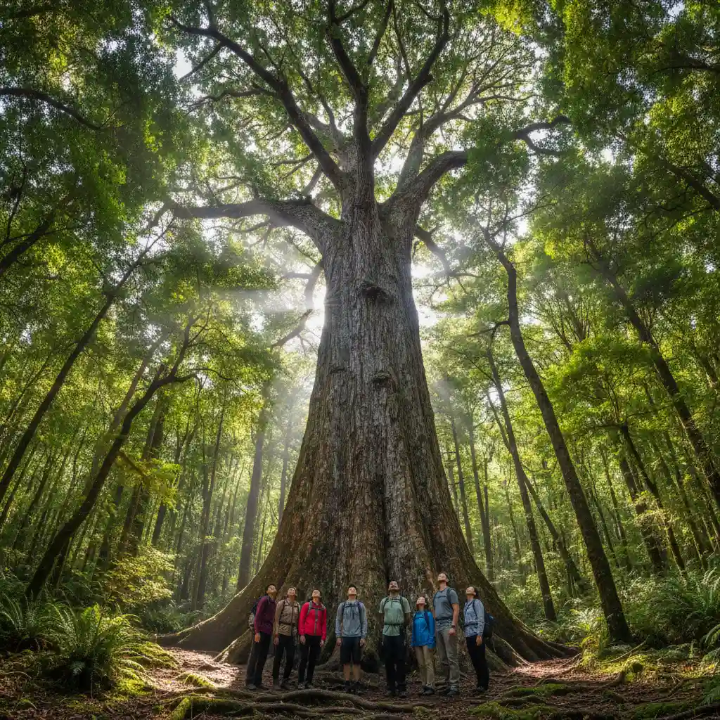Tāne Mahuta giant kauri tree in Northland New Zealand