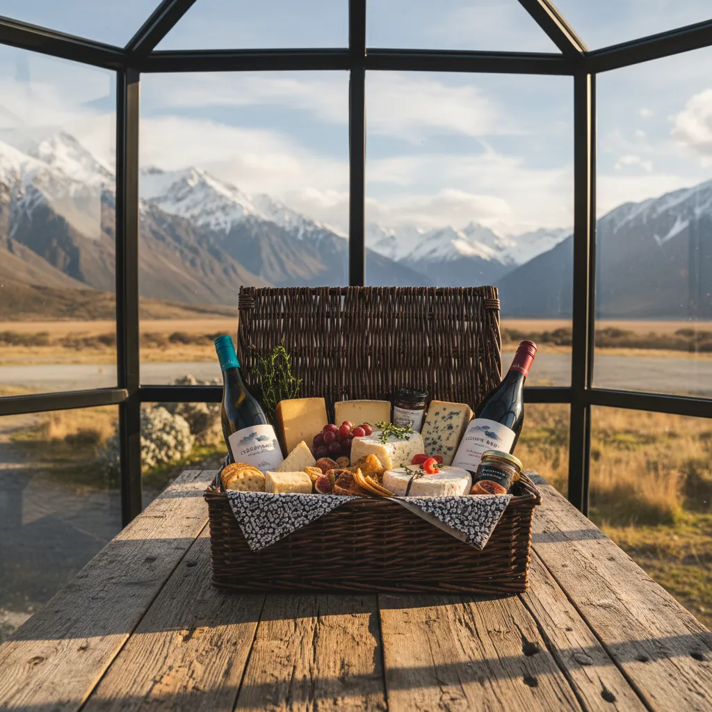Luxury dining in off grid accommodation NZ