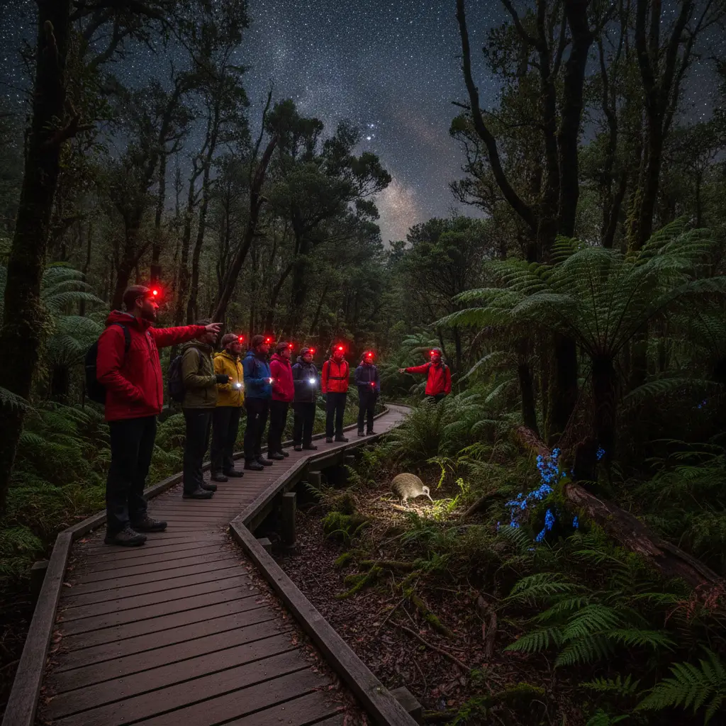 Tourists using red lights to spot kiwi in Northland