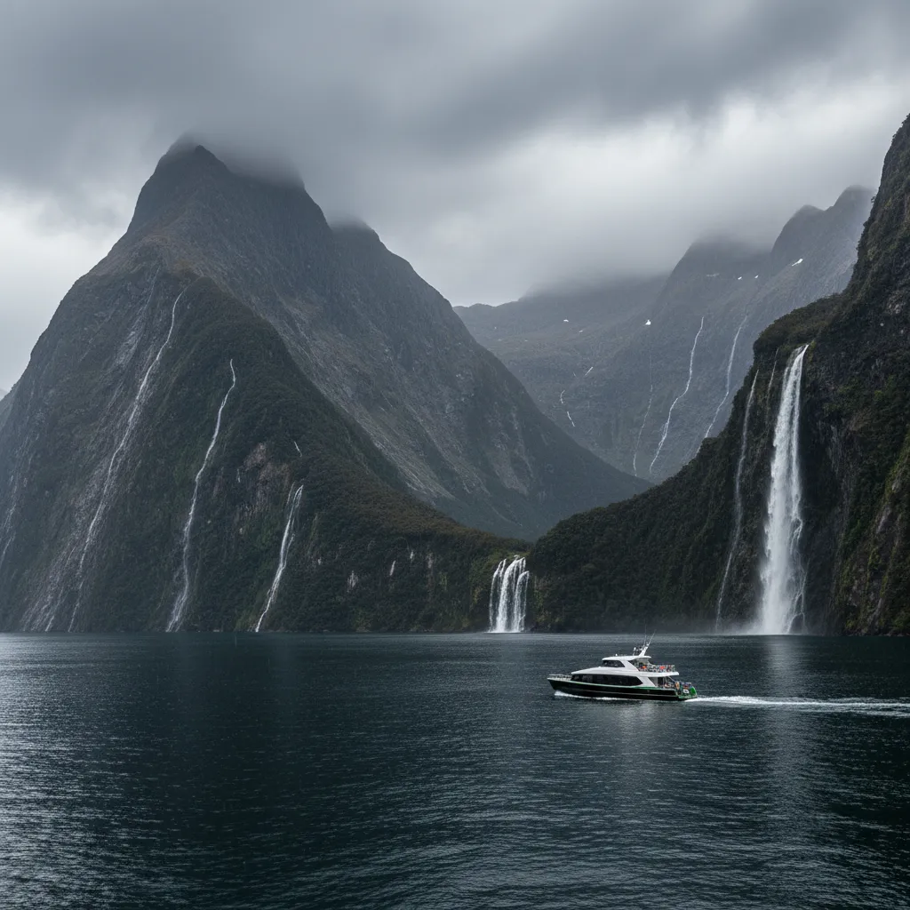 The dramatic landscape of Fiordland National Park, a hub for conservation tourism