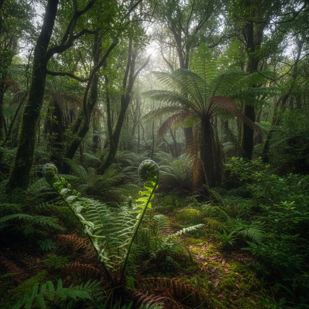 New Zealand native forest ecosystem
