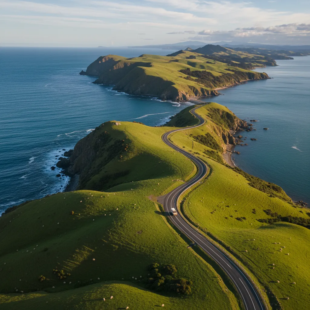 Scenic drive along Otago Peninsula to Royal Albatross Centre