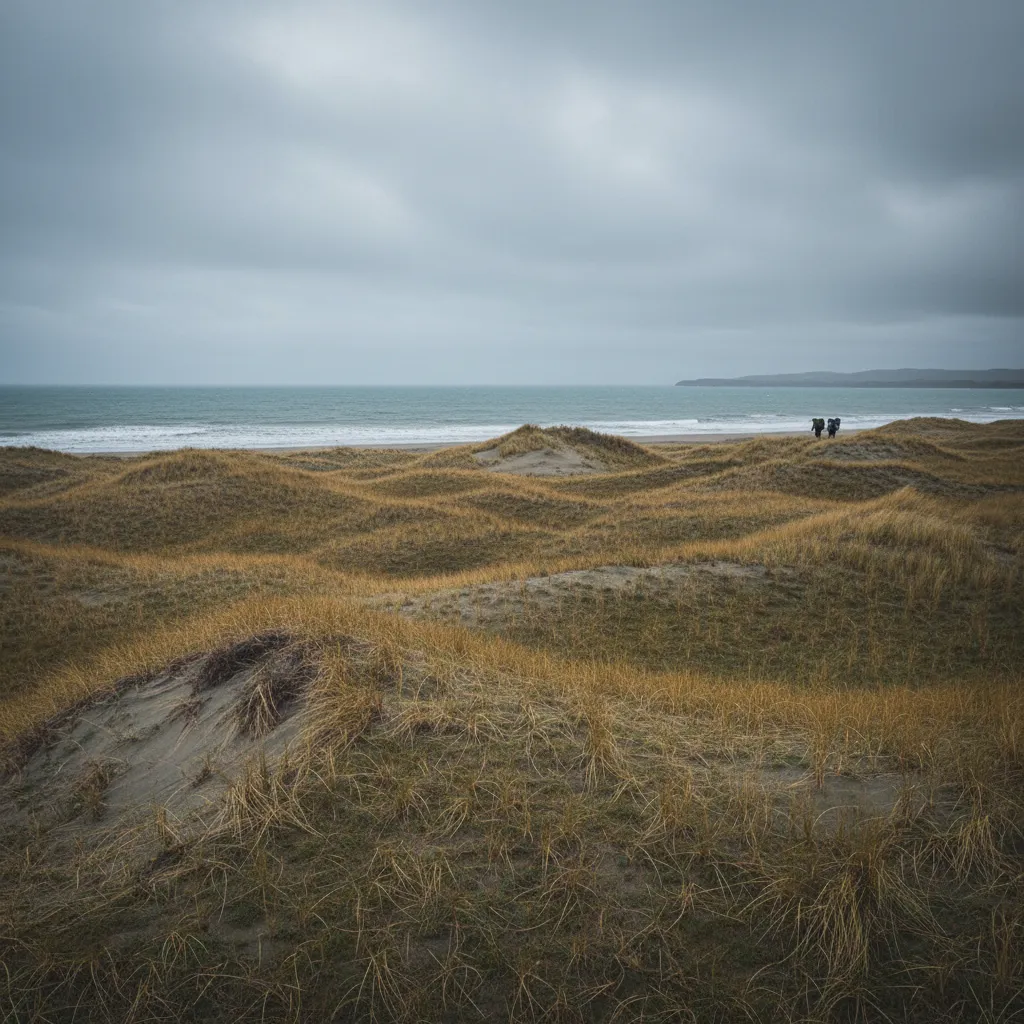 The rugged landscape of Mason Bay on Stewart Island