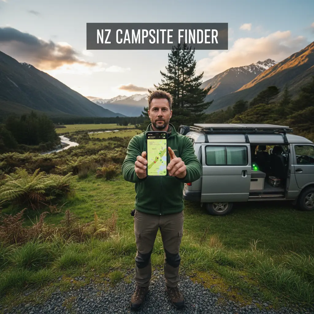 Using camping apps to find legal freedom camping spots in NZ