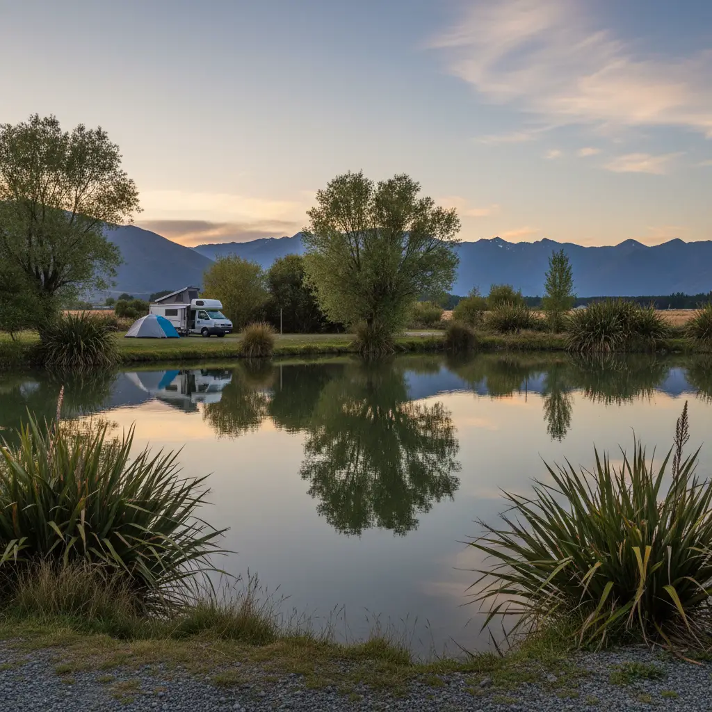 Lake Poaka DOC campsite near Twizel