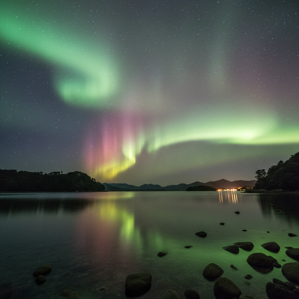 Aurora Australis visible from Stewart Island Dark Sky Sanctuary