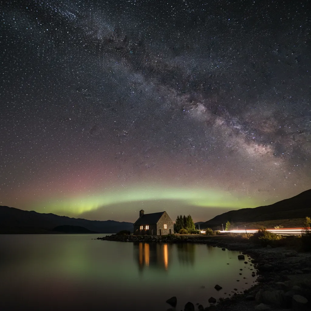 The dark skies of the Aoraki Mackenzie Reserve near Lake Tekapo