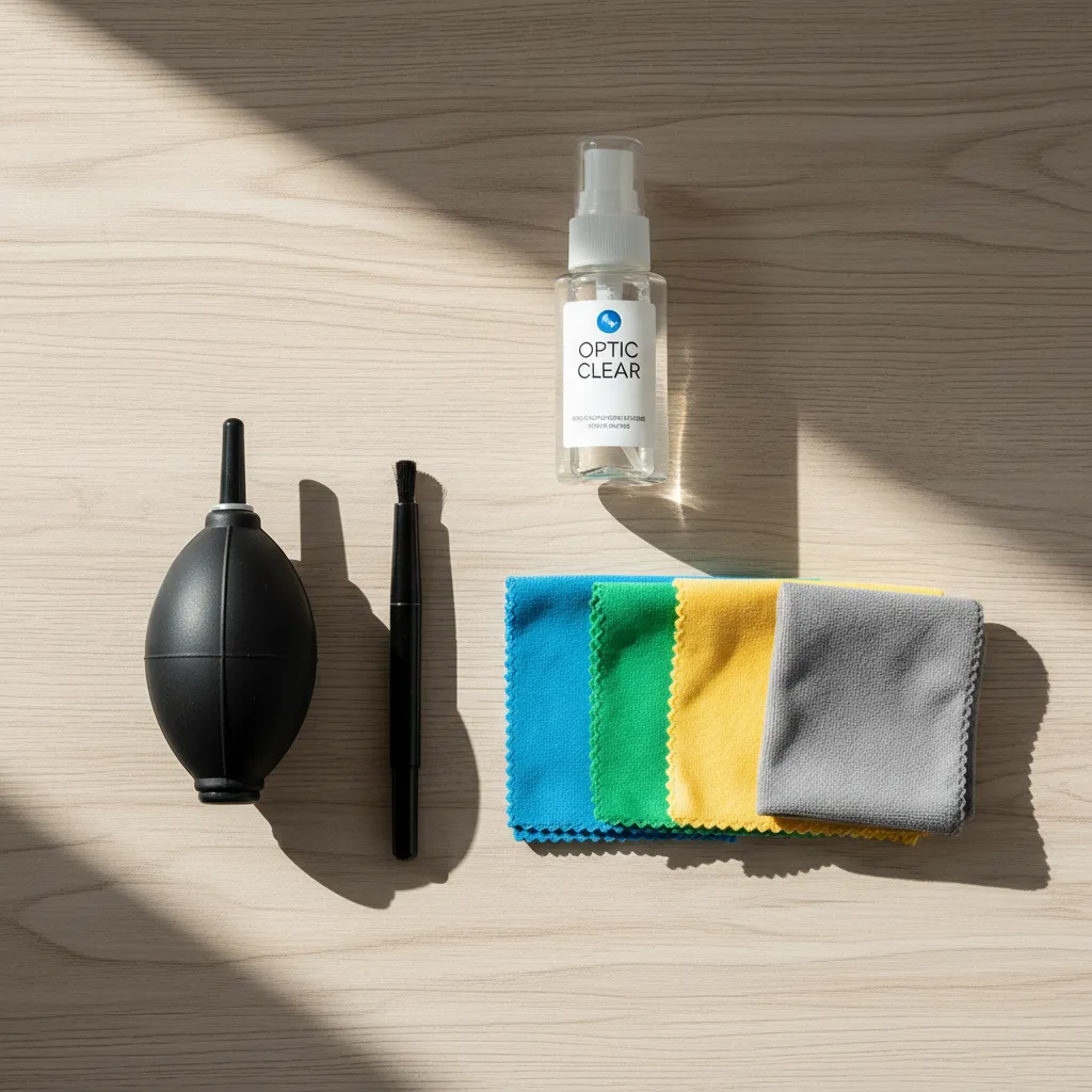 Essential lens cleaning kit for outdoor photography