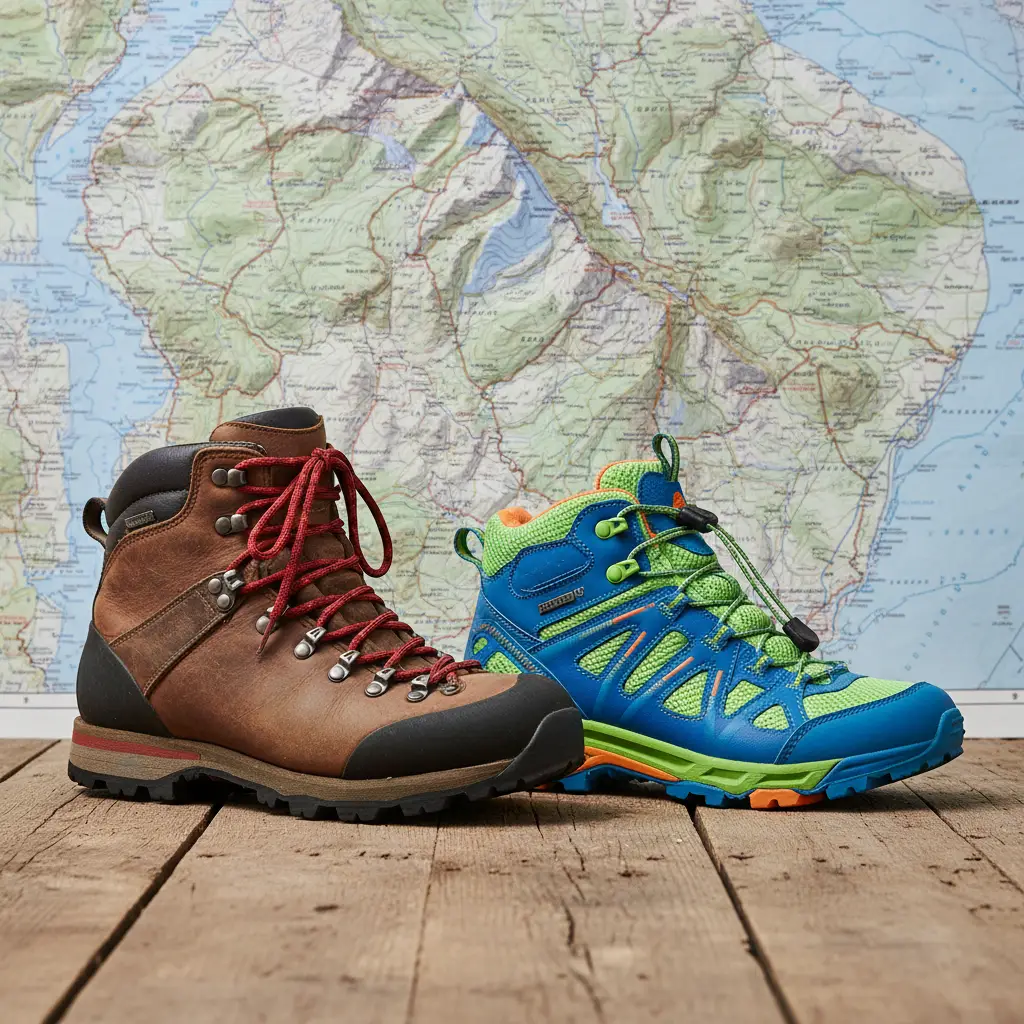 Comparison of leather vs synthetic hiking boots