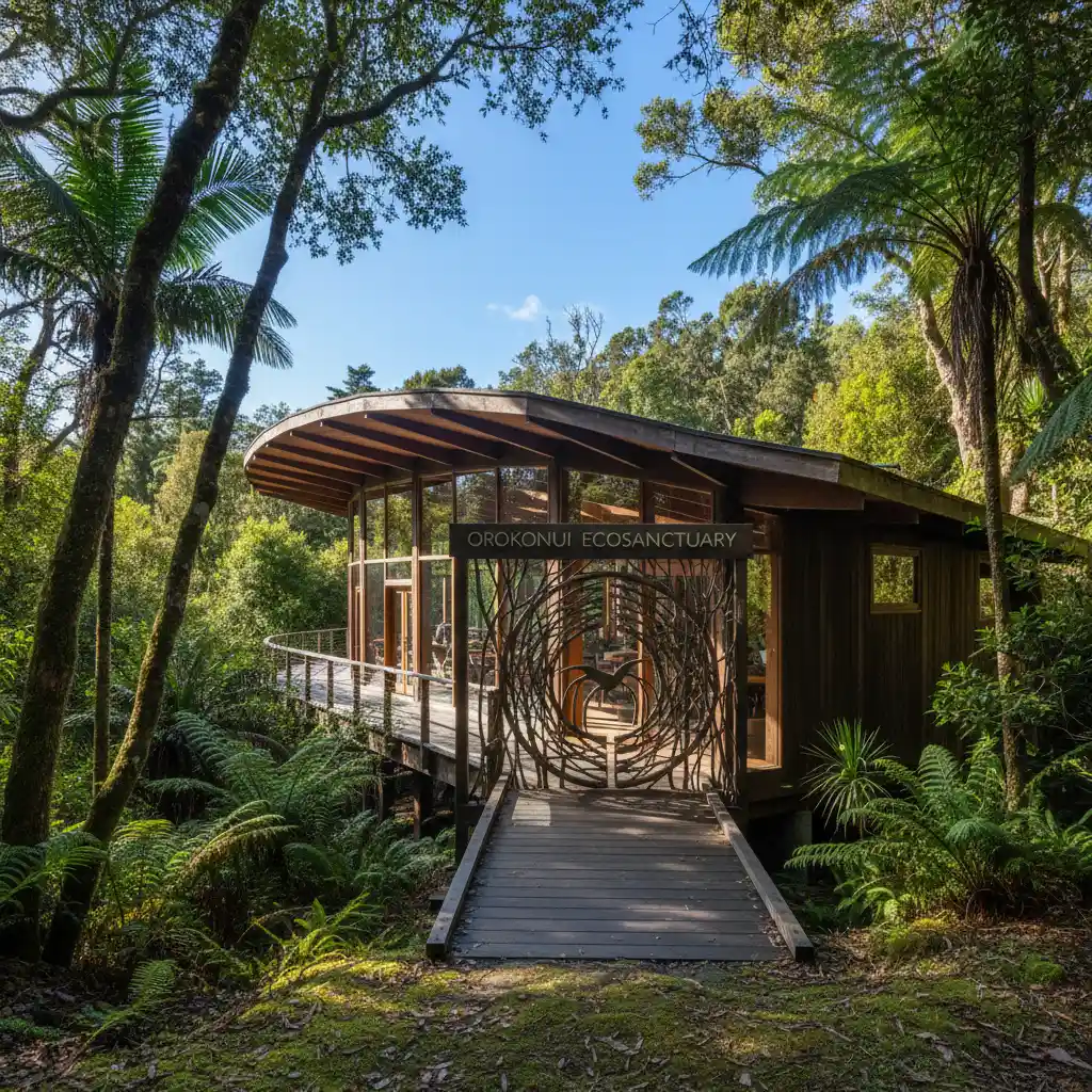 Orokonui Ecosanctuary Visitor Centre Entrance