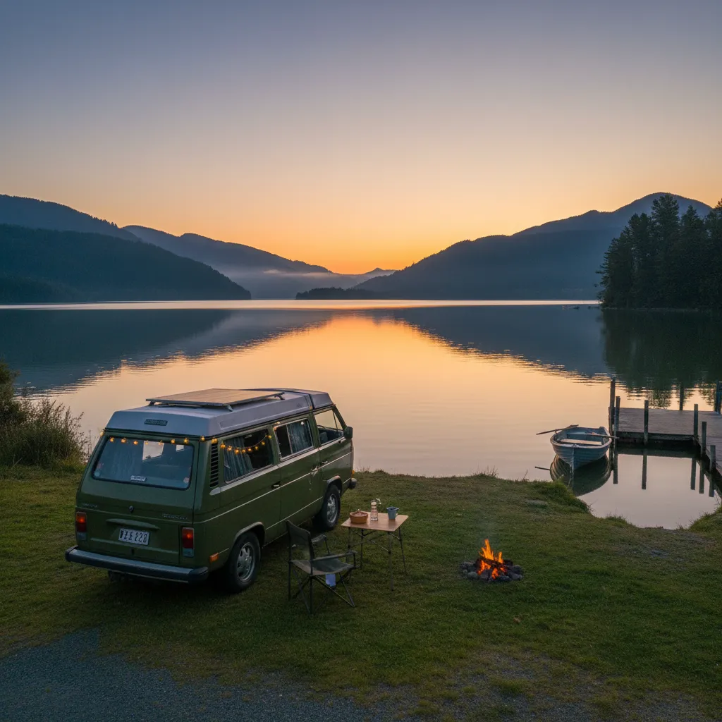 Campervan parking near Sanctuary Mountain Maungatautari