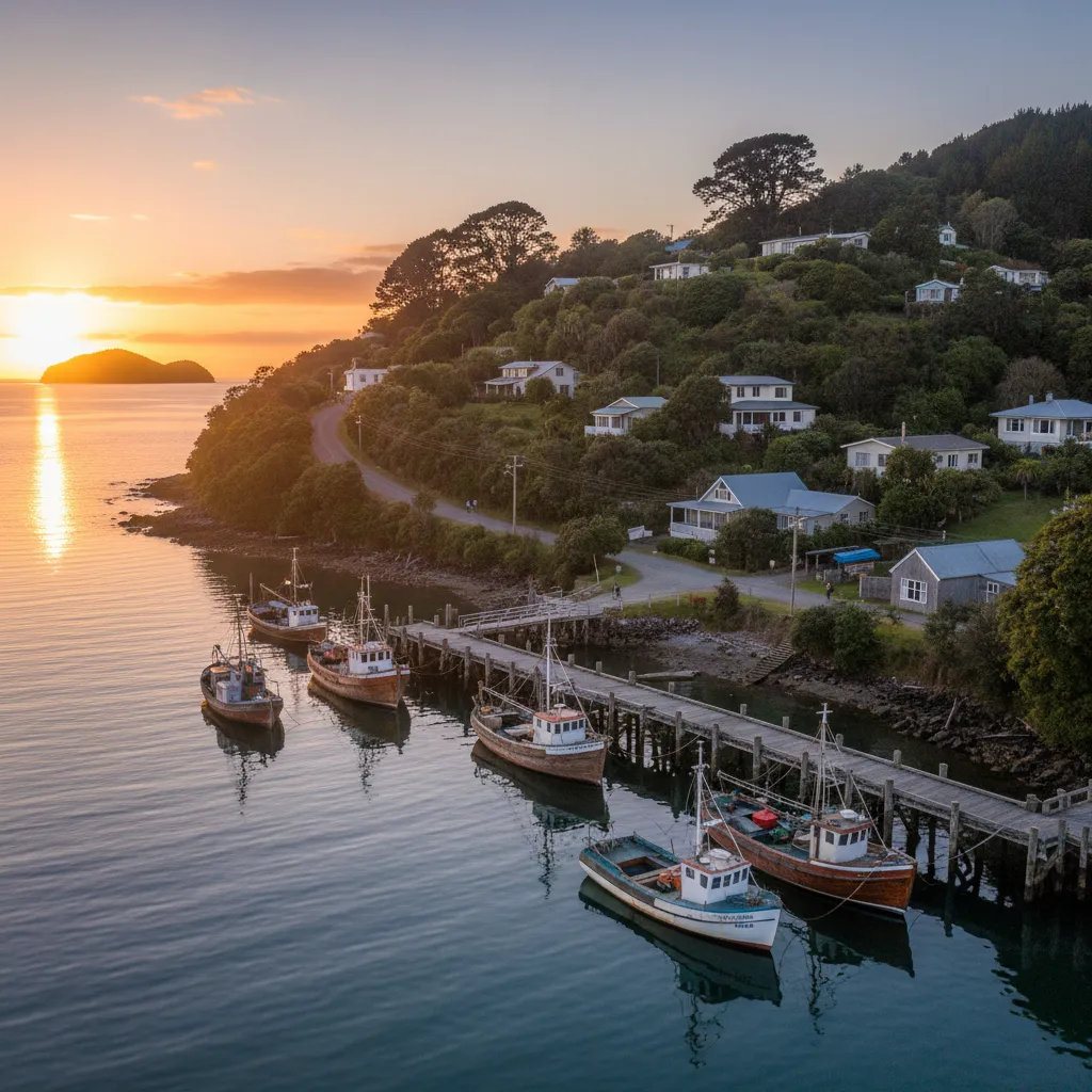 Oban waterfront accommodation and scenery Stewart Island