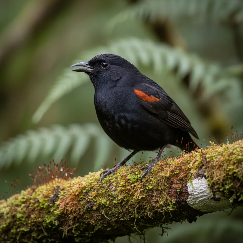 South Island Saddleback on Ulva Island