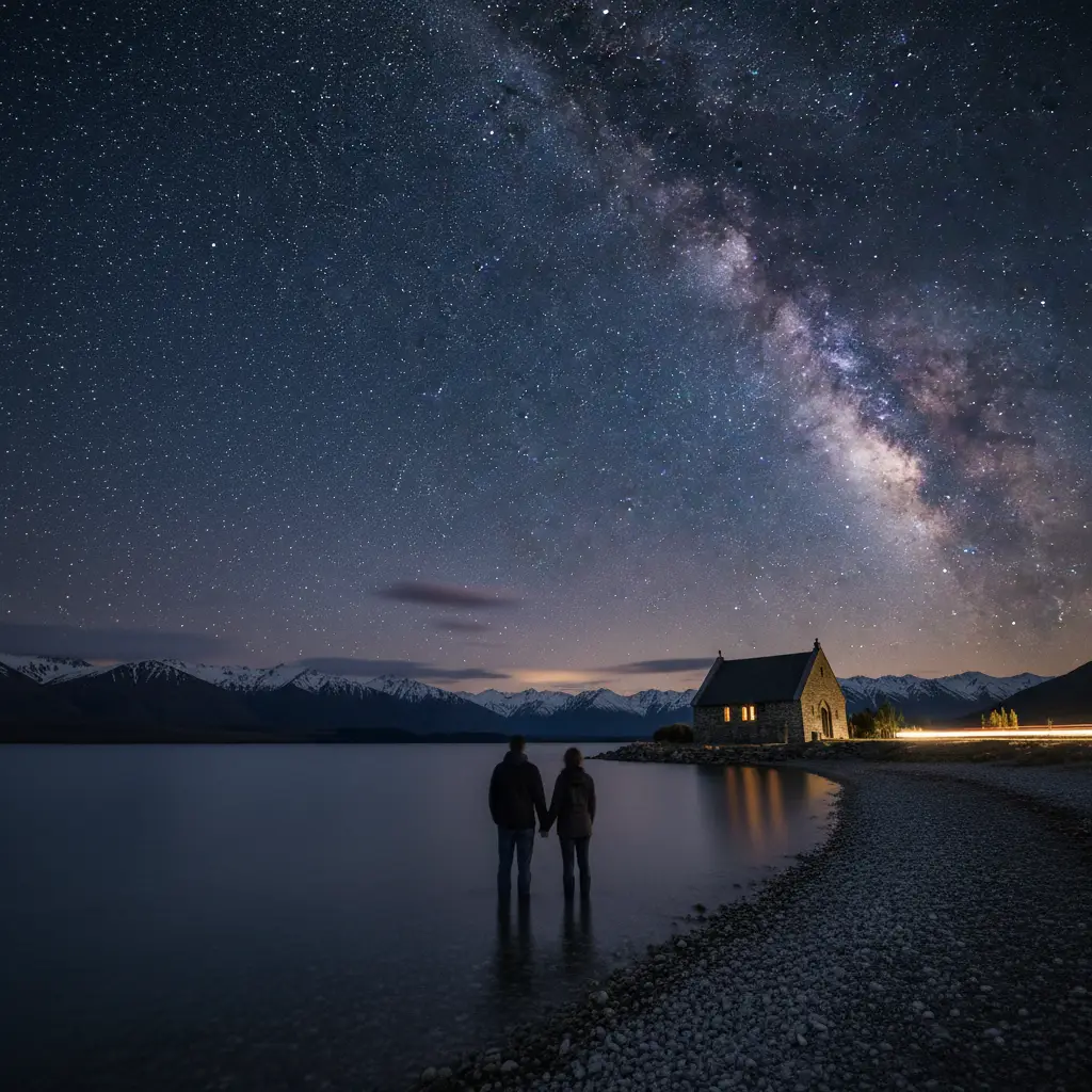 Stargazing at Lake Tekapo in the Aoraki Mackenzie Dark Sky Reserve